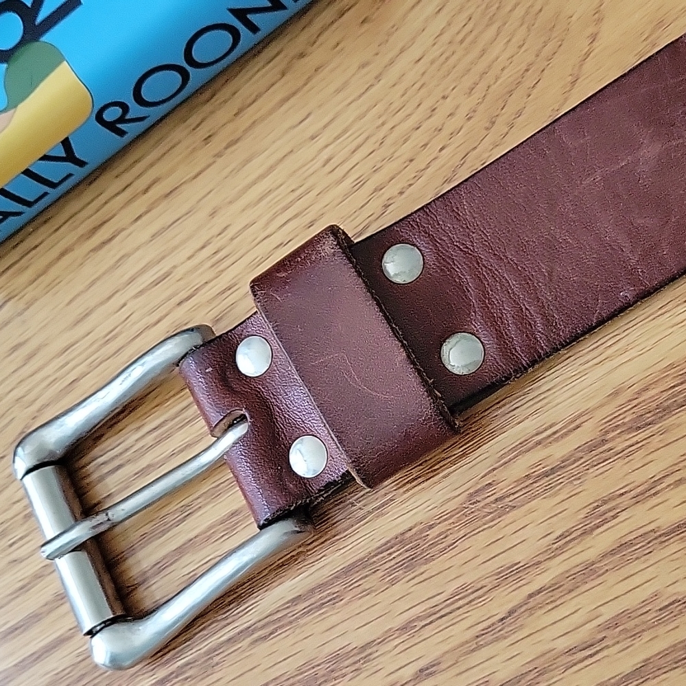 Leather belt
